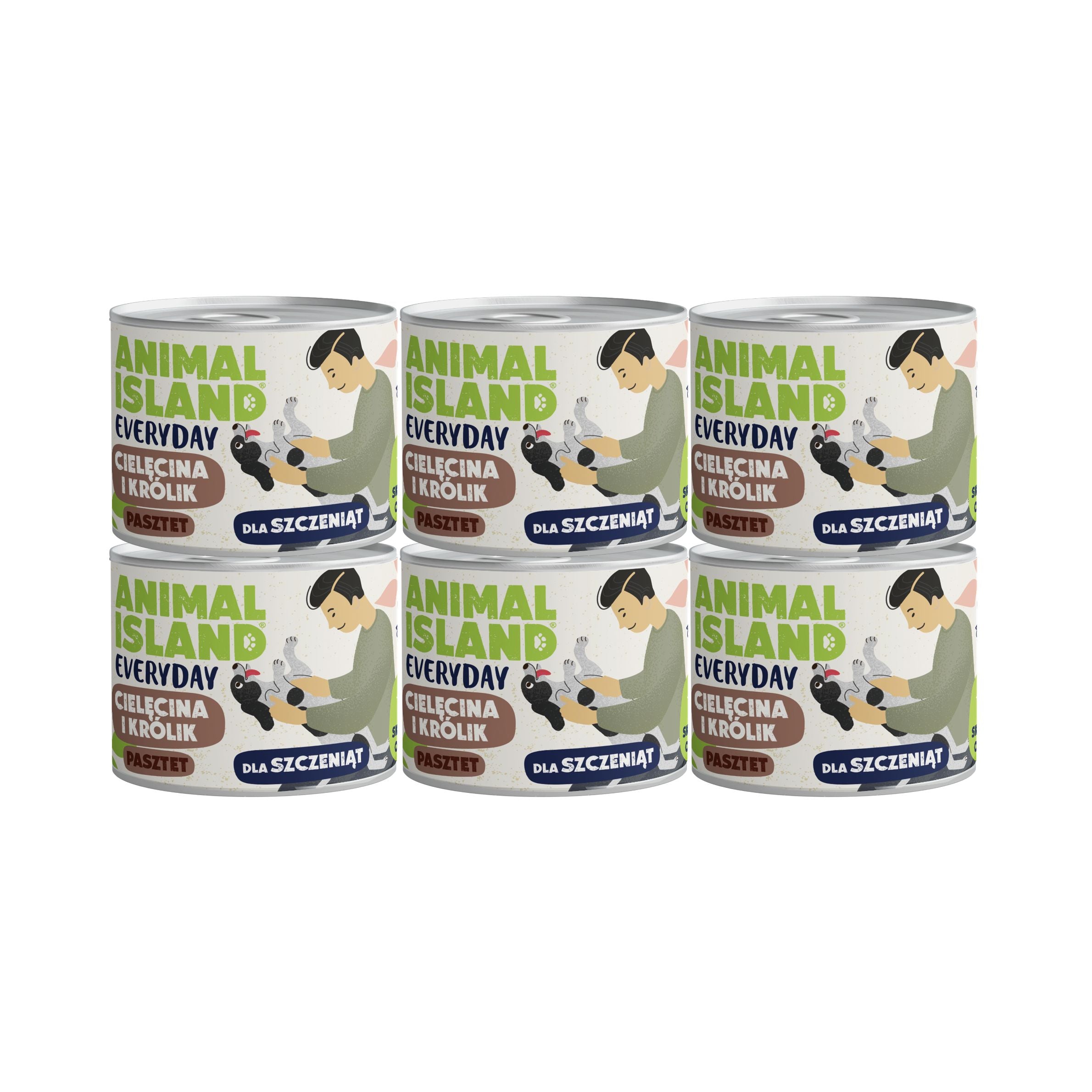 Puszka Everyday posiłek z cielęciny i królika dla szczeniąt  6X185G