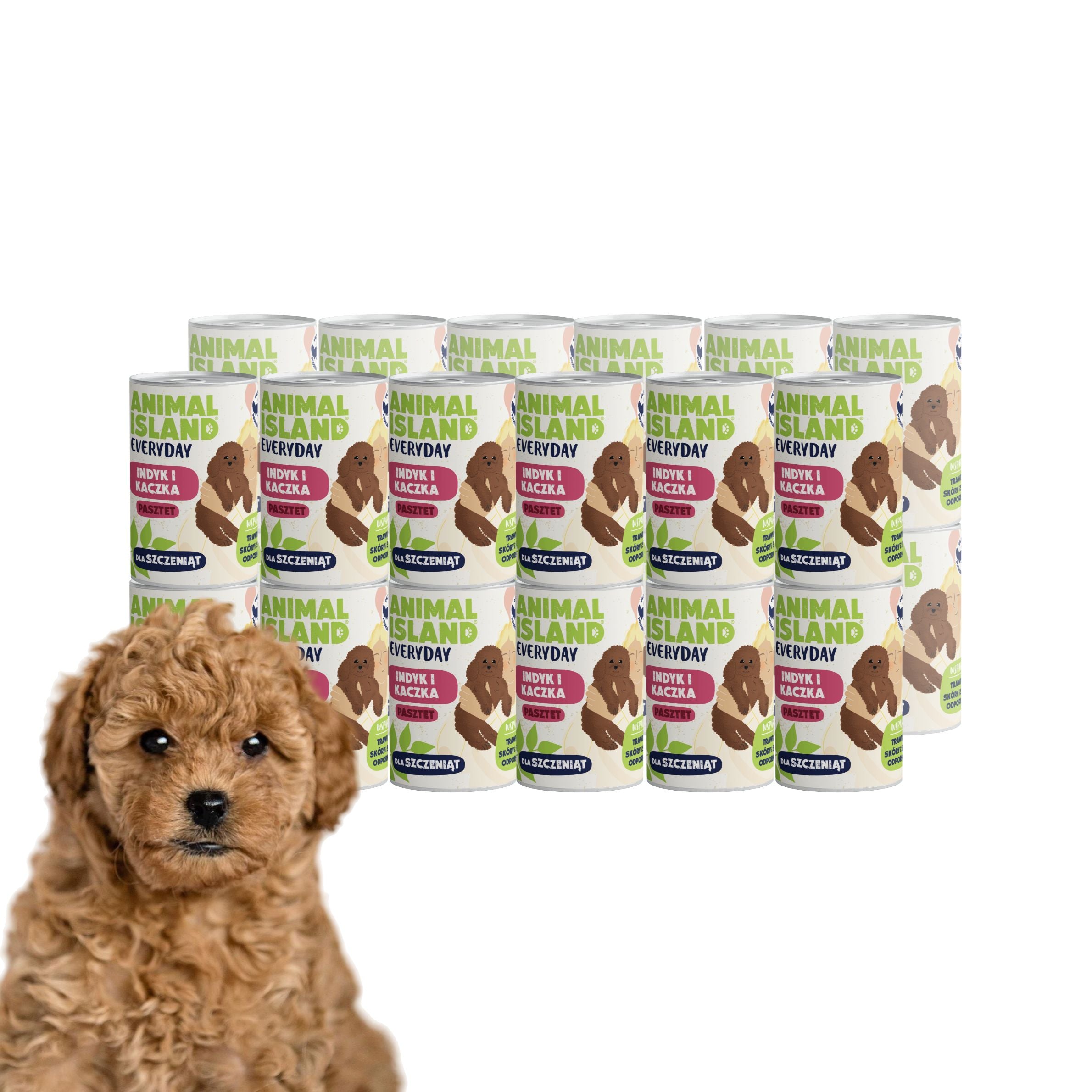Puppy food with turkey and duck 24x400g can Everyday