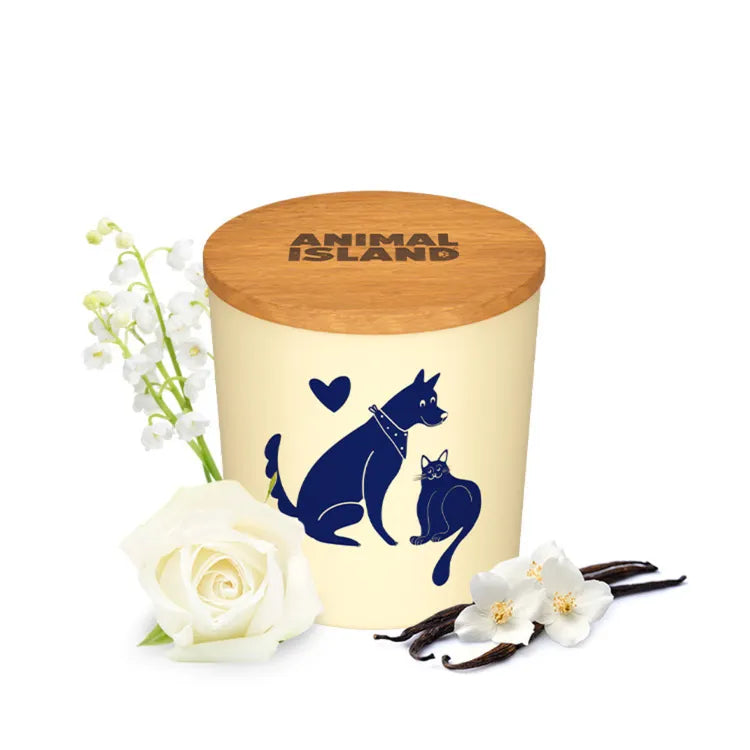 Creamy Odor Neutralizing Candle, White Flowers Aroma