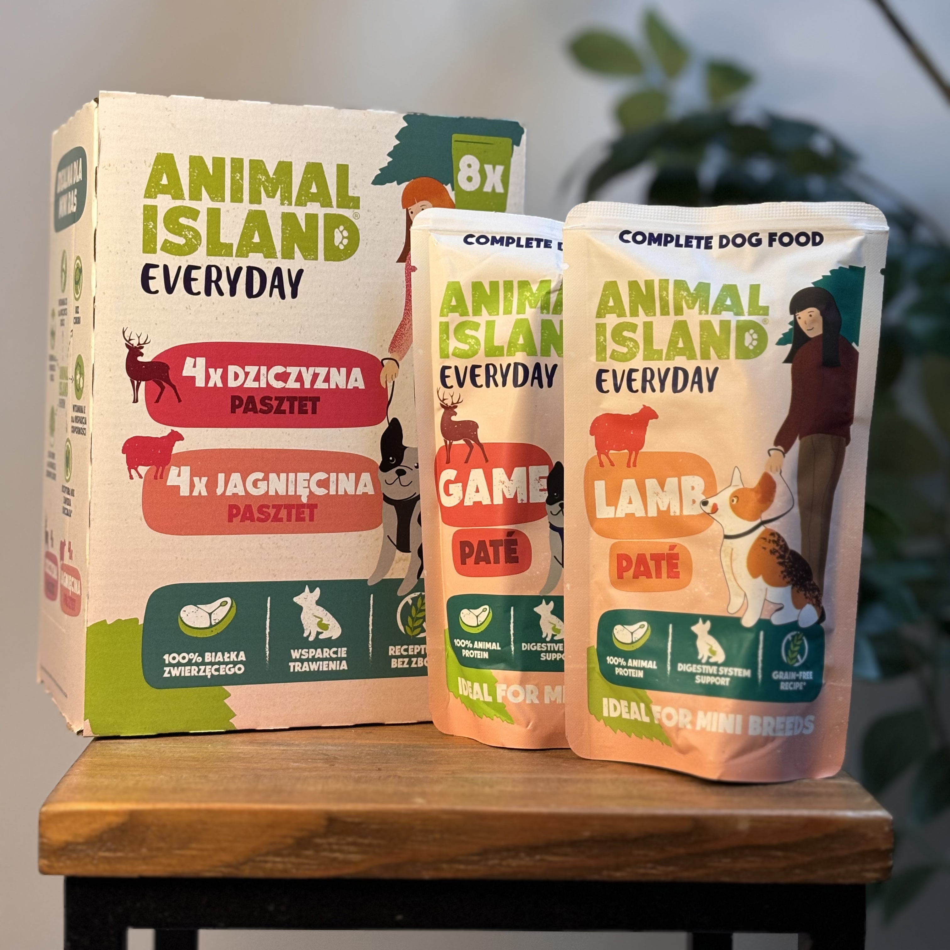 Wet Dog Food Pate for Mini Breeds with Venison (4 x 150g) and Lamb (4 x 150g) Everyday