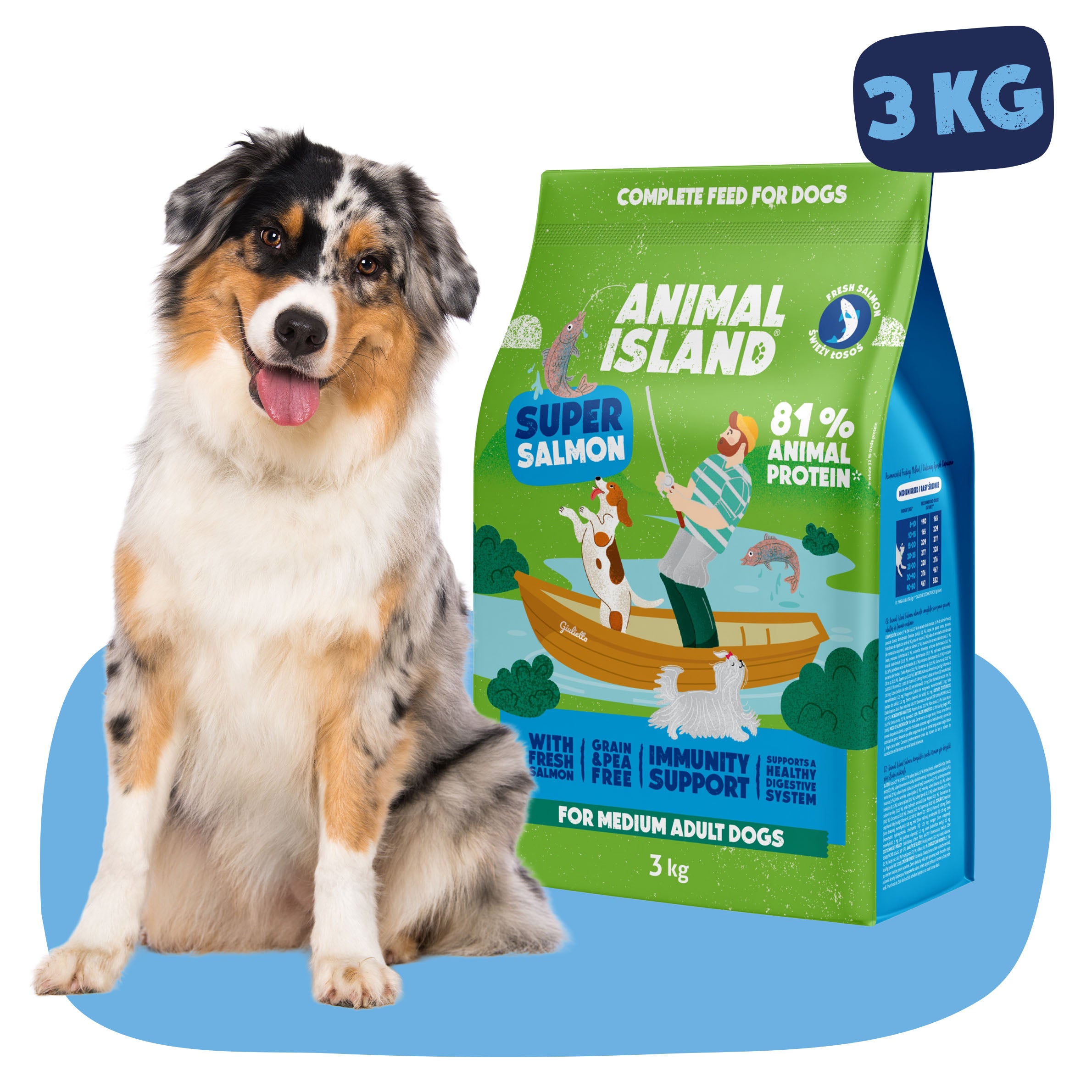 Sucha karma dla Psa łosoś 3 kg