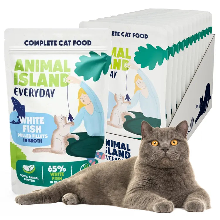 Wet Cat Food White Fish 85g (12 pcs.) Everyday