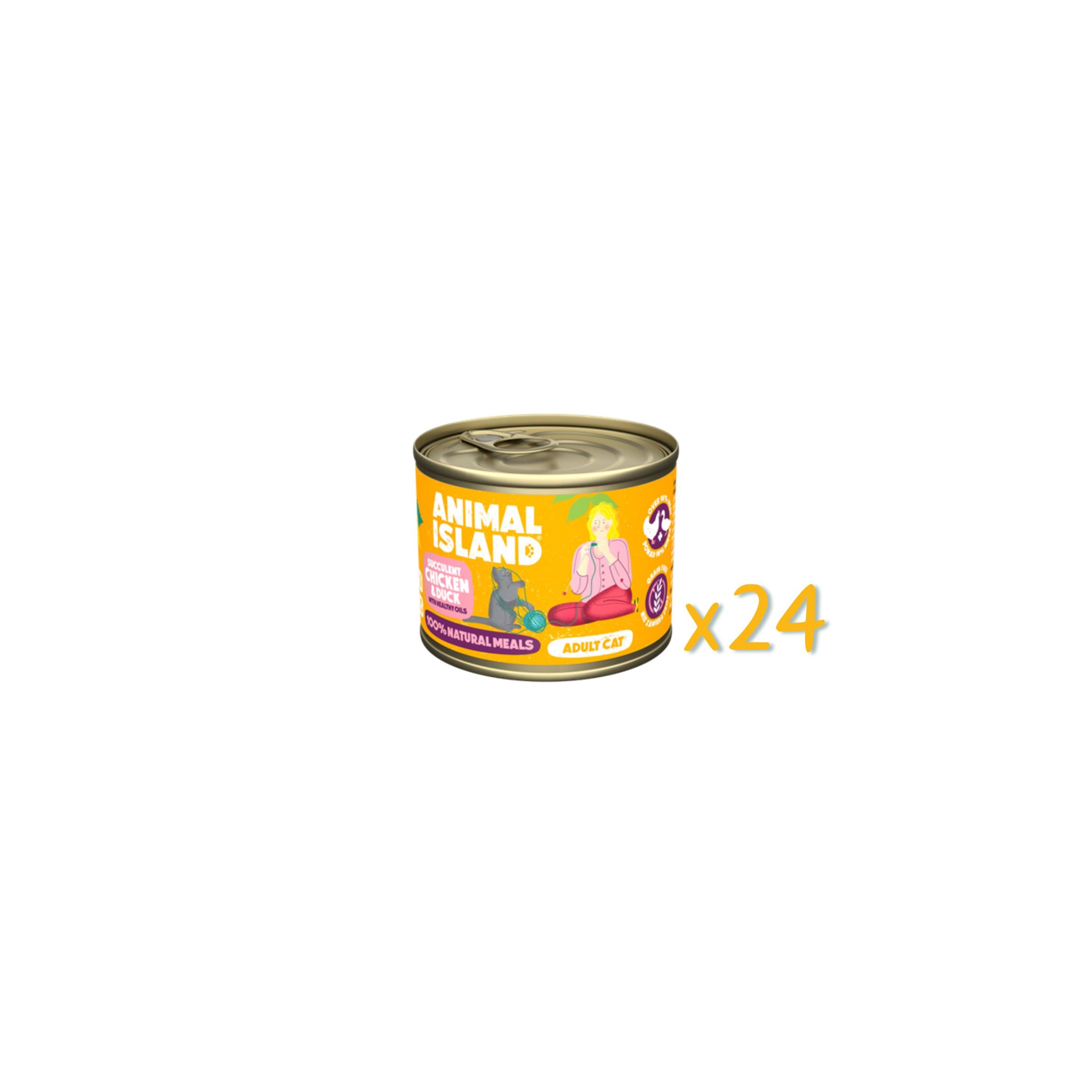 Wet Cat Food Chicken Duck 24x200g