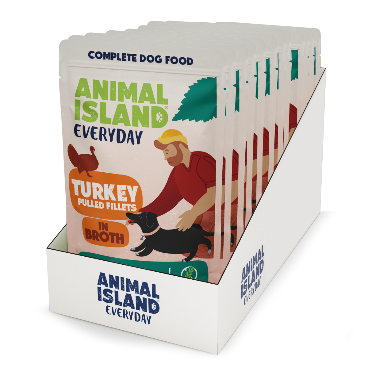 Animal Island- Saszetki dla Psów - Indyk w Rosole dla Psów (10x150 g)