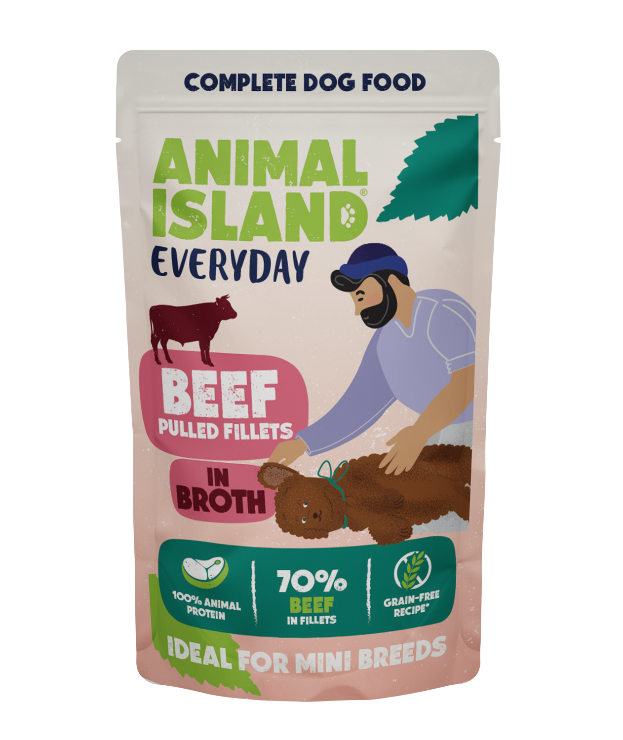 Karma mokra dla psa – Szarpane fileciki z wołowiny w rosole - 150 g