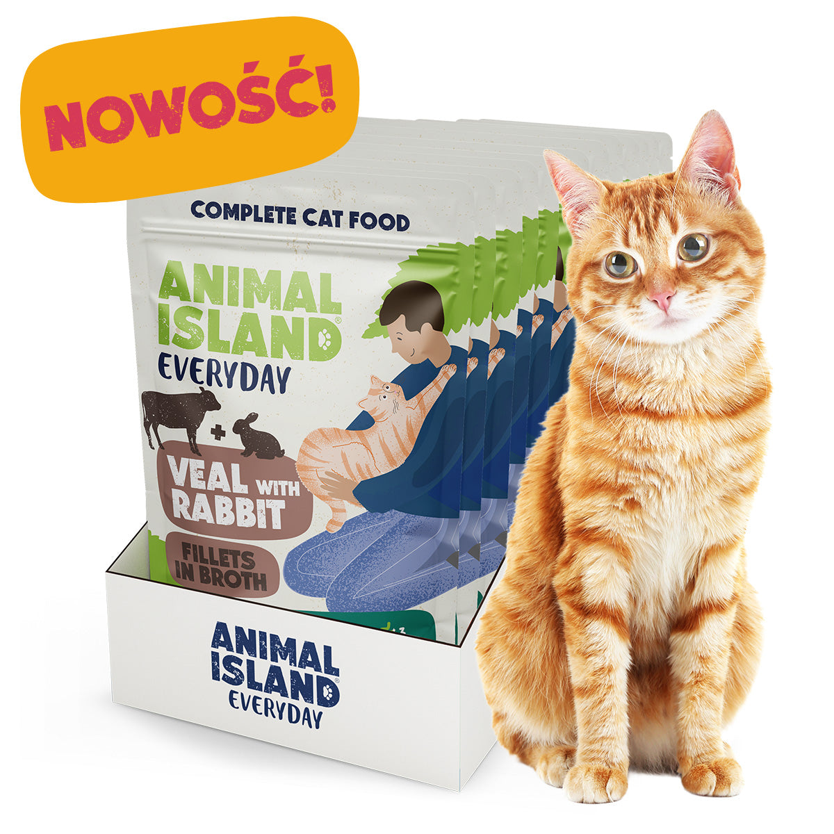 Mokra Karma dla Kota 85g (12szt) Fileciki w Rosole - Cielęcina/Królik