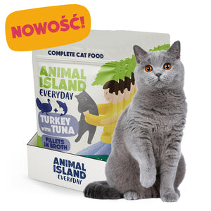 Mokra Karma dla Kota 85g (12szt) Fileciki w Rosole - Indyk/Tuńczyk