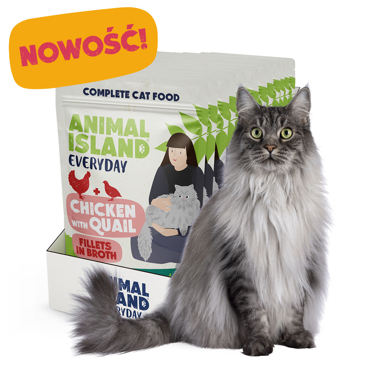 Mokra Karma dla Kota 85g (12szt) Fileciki w Rosole - Kurczak/Przepiórka