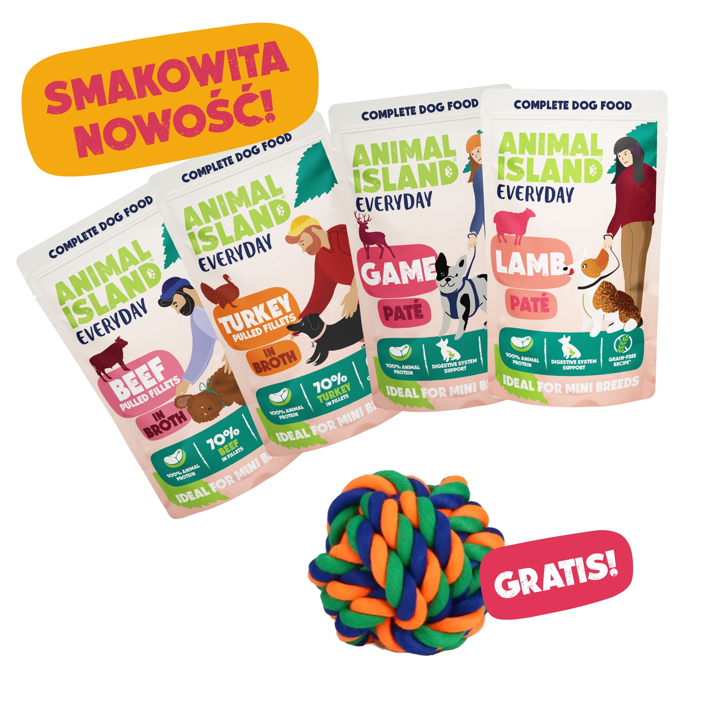 ZESTAW DLA PUPILA - Test Smaków (4×150 g) + GRATIS!