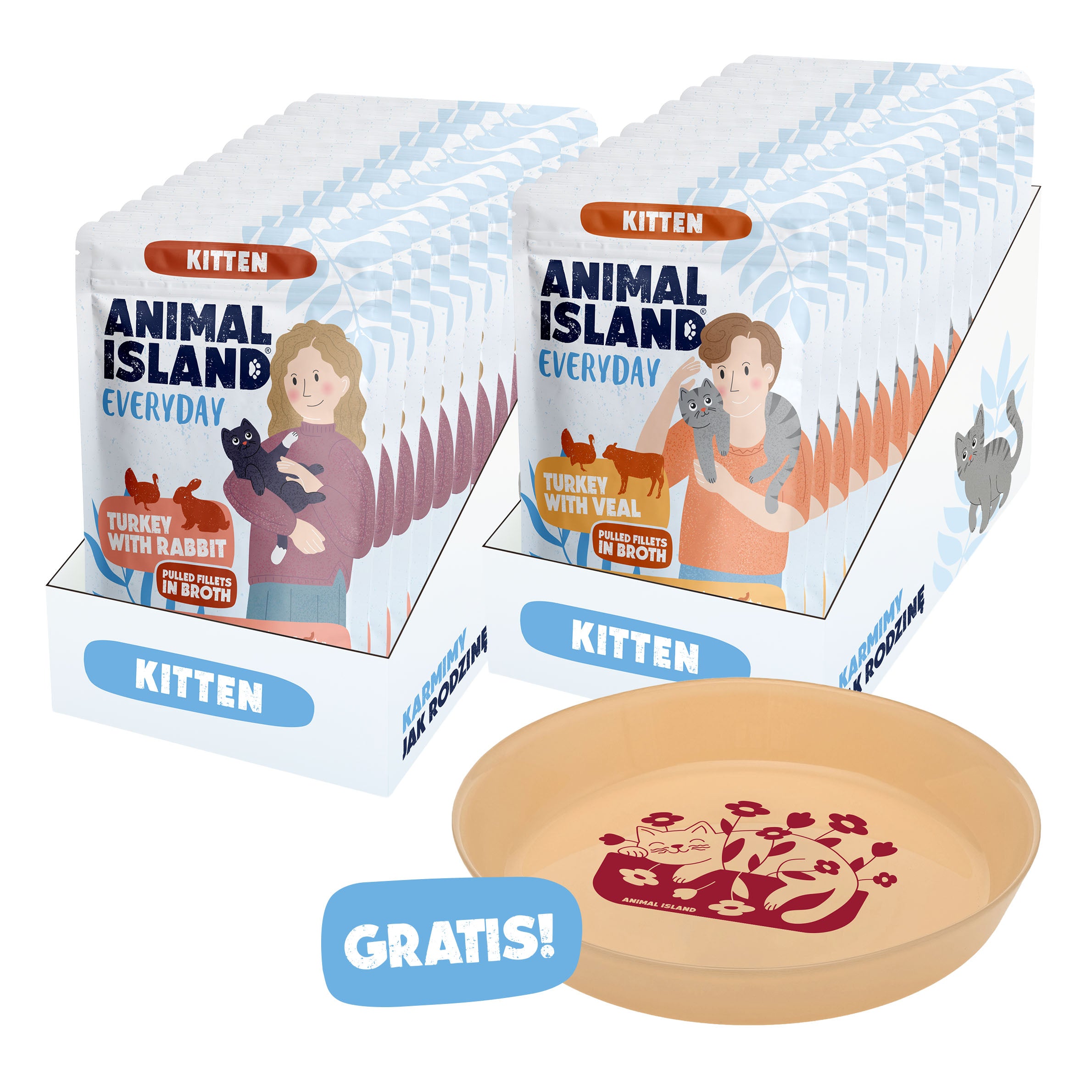 Mokra Karma dla Kociąt 24x85g ,,Smaczny Start'' + Talerzyk Gratis!