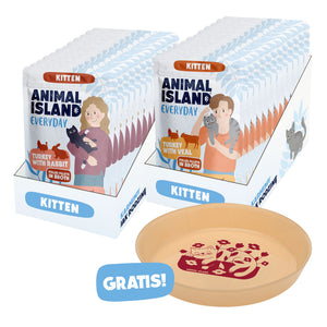 Mokra Karma dla Kociąt 24x85g ,,Smaczny Start'' + Talerzyk Gratis!