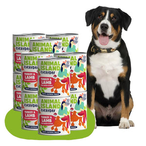 Mokra karma dla Psa indyk jagnięcina 12X800G Everyday Animal Island