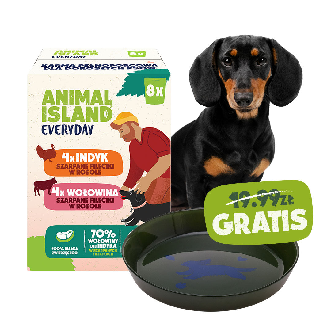 Animal Island Everyday – Zestaw Pasztetów dla Psów Małych Ras (8x150 g) + Talerzyk GRATIS