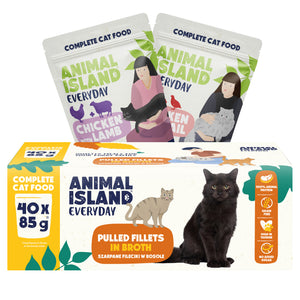 Animal Island Everyday – Menu Box (40 x 85g) Kurczak-jagnięcina/ Kurczak/przepiórka