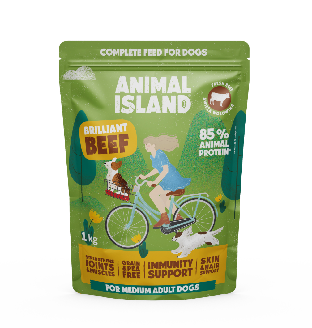 Animal Island Wołowina 1 kg – Bezzbożowa karma, świeża i naturalna