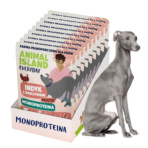 Animal Island Everyday Monoproteina Indyk – Display 9 × 300 g
