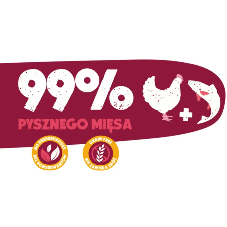 Mokra karma dla Kota kurczak łosoś 12x200g