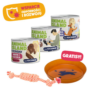 ,,ZESTAW GŁODOMORA'' - zestaw mokrej karmy dla szczeniąt (3×185 g) + GRATISY!