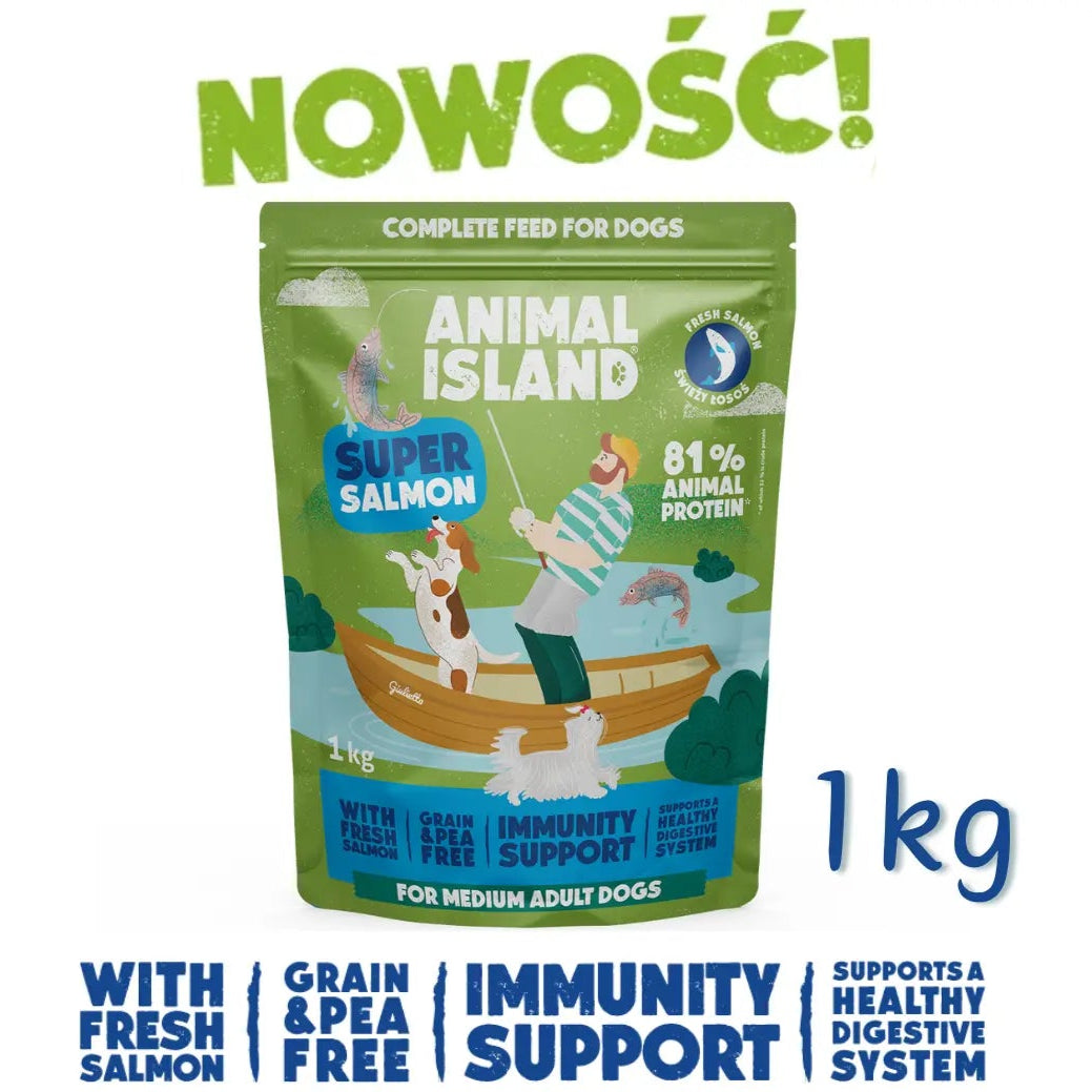 Sucha karma dla psa łosoś 1kg