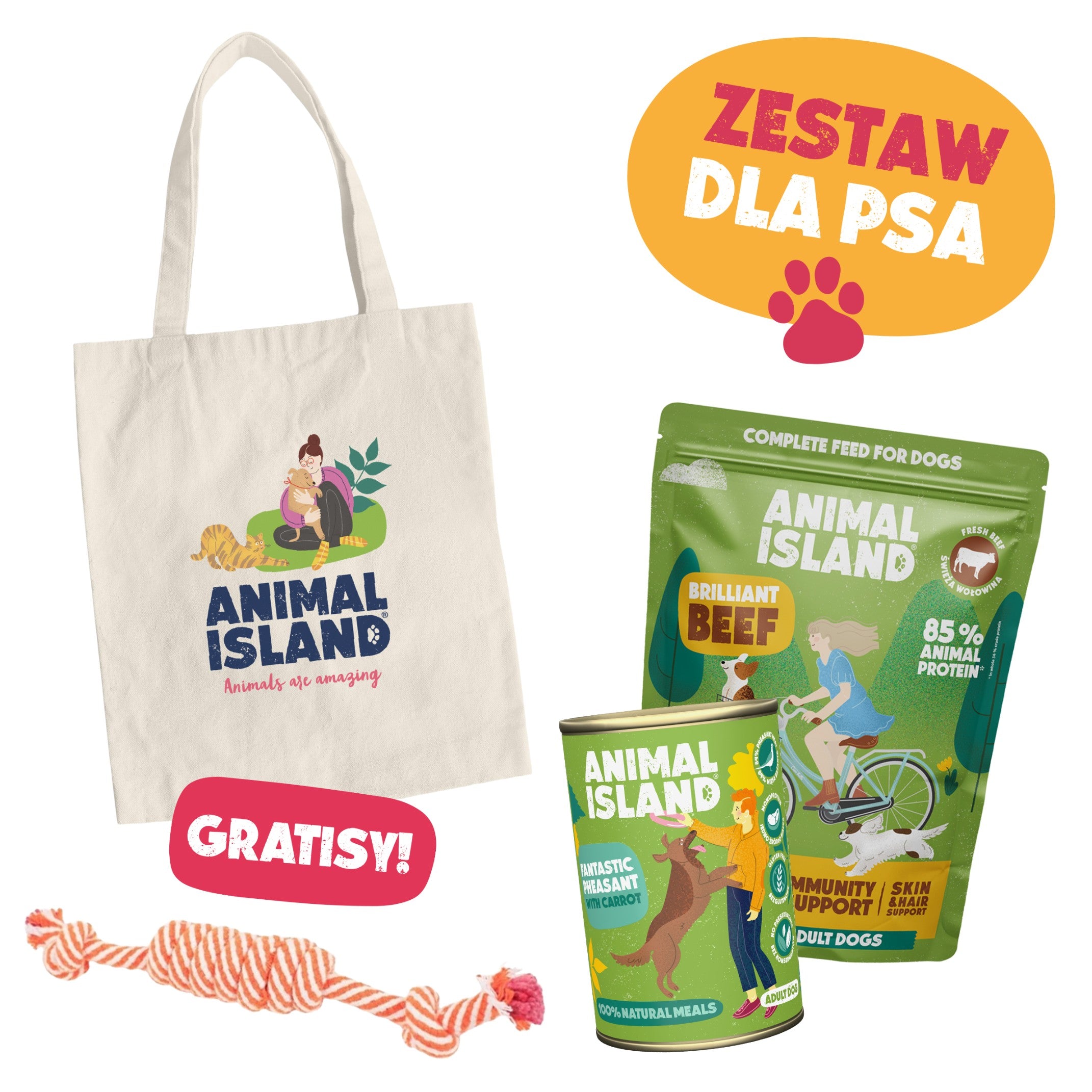 Zestaw ,,Superbohater w Akcji'' - Wołowina & Bażant + PREZENT