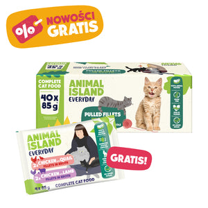 ,,Rosołek Mocy'' – Mokra karma dla kota - Zestaw 40x85G + GRATISY!