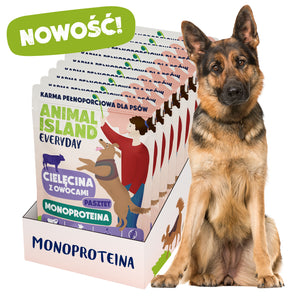 Animal Island Everyday Monoproteina Cielęcina – Display 9×300 g
