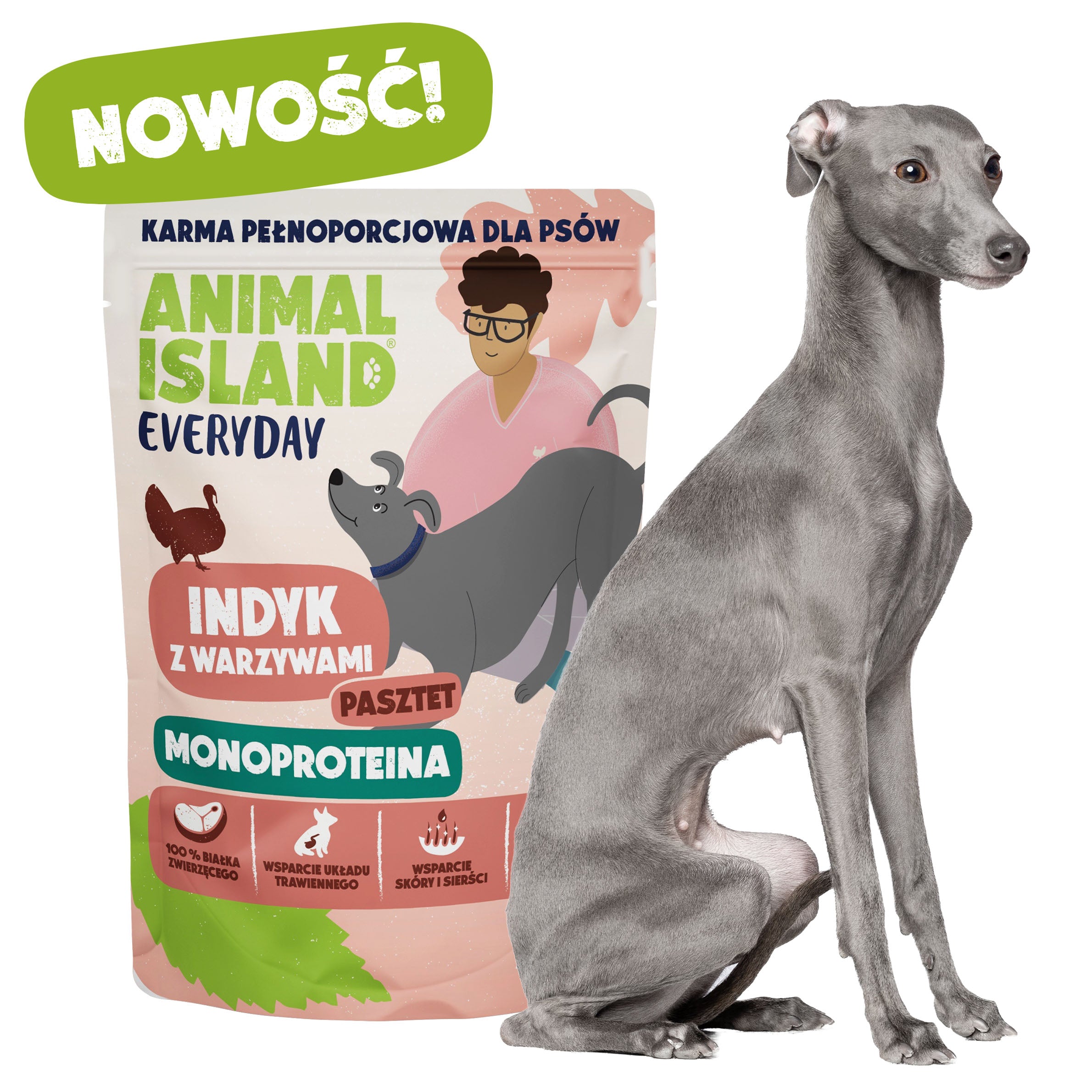 Animal Island Everyday Monoproteina Indyk 300 g – pasztet z warzywami dla psa