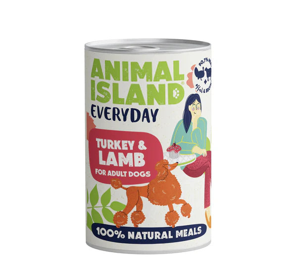 Wet dog food mix of 3 flavors Everyday 6x400 g Animal Island