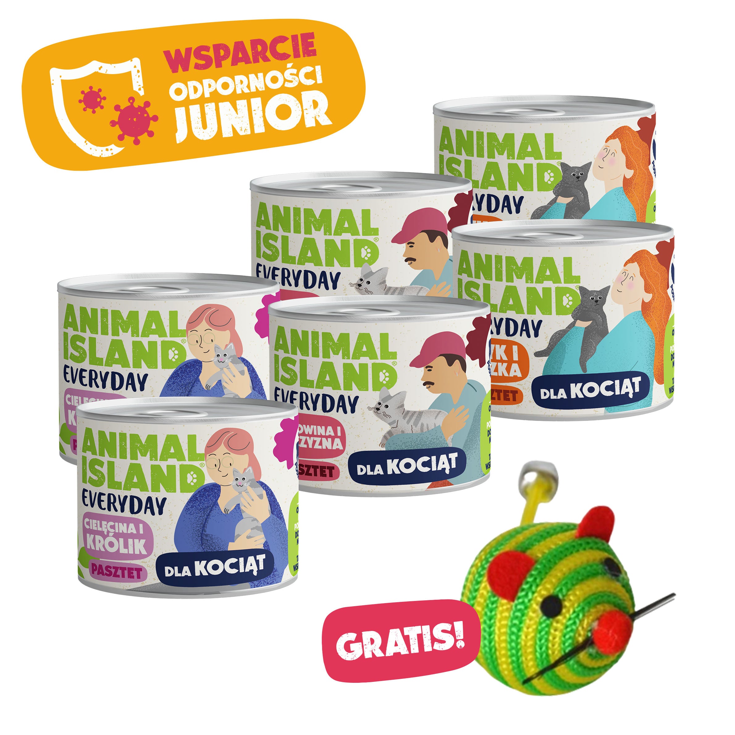 Zestaw Everyday Wsparcie Odporności Junior 6x185g + GRATIS!