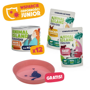 Animal Island Wsparcie Odporności Junior Bestseller 12x185G +PREZENTY!