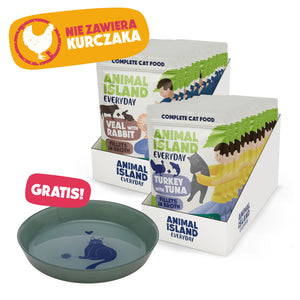 ,,BEZ KURCZAKA''- Kocia Uczta Duo + Talerzyk GRATIS!