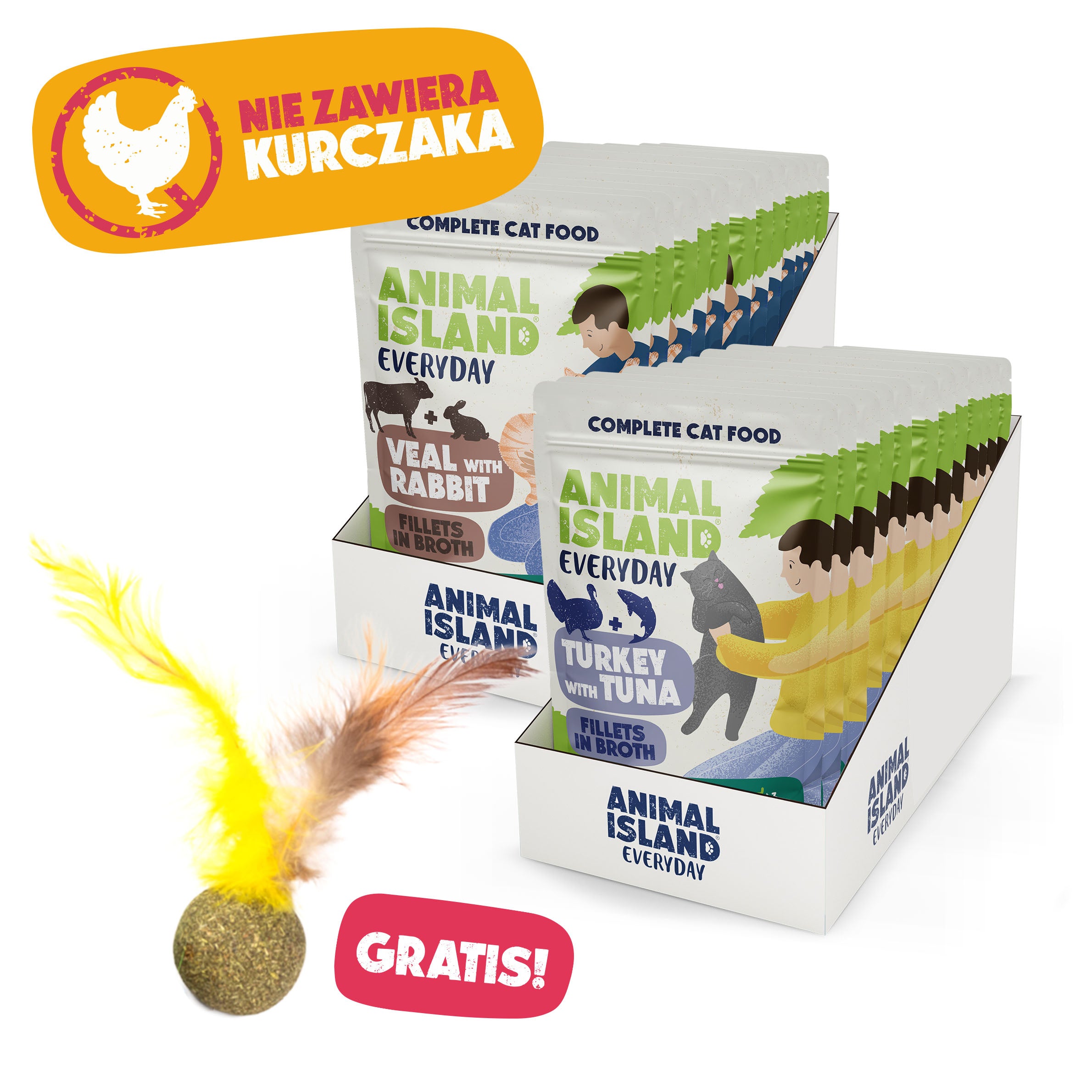 ,,BEZ KURCZAKA''- Kocia Uczta Duo +  GRATIS!