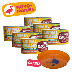 MONOPROTEINA KACZKA: Zestaw Hipoalergiczny 6x100G + GRATIS TALERZYK!