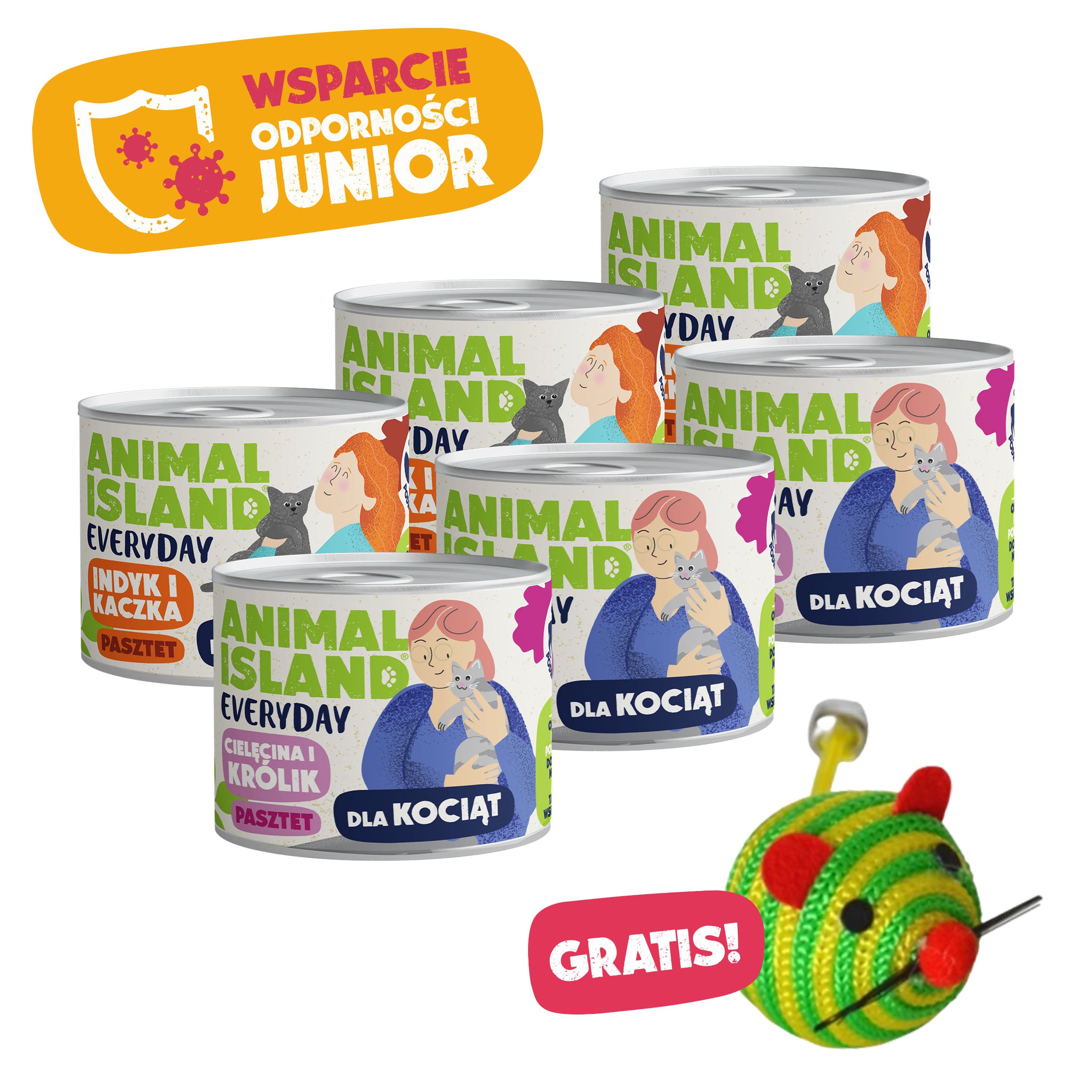 Zestaw Everyday Wsparcie Odporności Junior 6x185g + GRATIS!