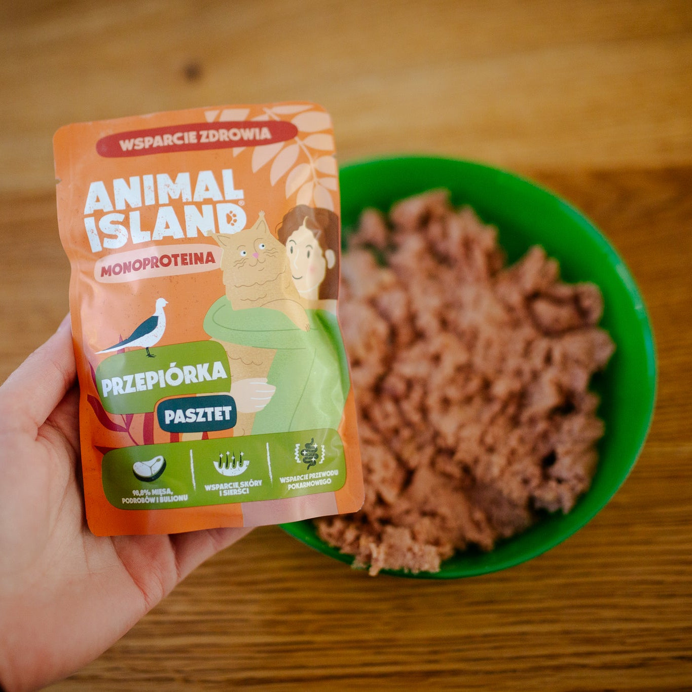 Karma Mokra dla Kota Monoproteinowa Przepiórka 100 g – Saszetka