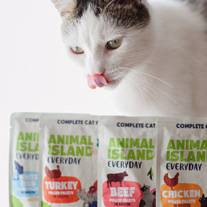 Wet Cat Food 4 Pack (4 x 85 g) 2 x Chicken, 2 x Beef Everyday 