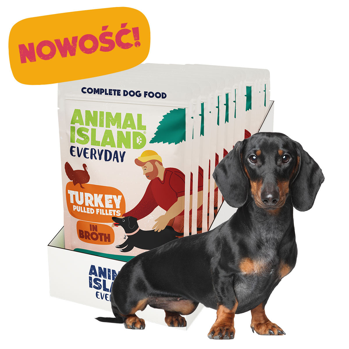 Animal Island- Saszetki dla Psów - Indyk w Rosole dla Psów (10x150 g)