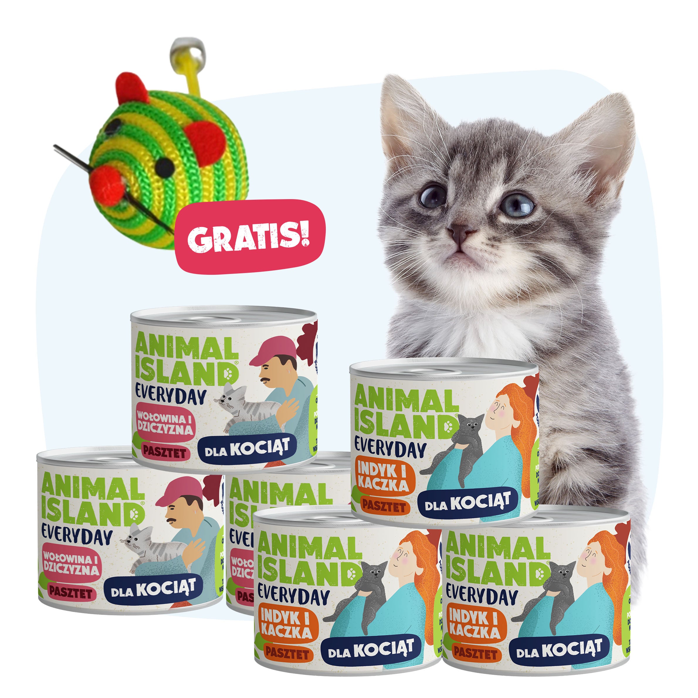 Kitten Food Flavor Set (6x185g) Everyday