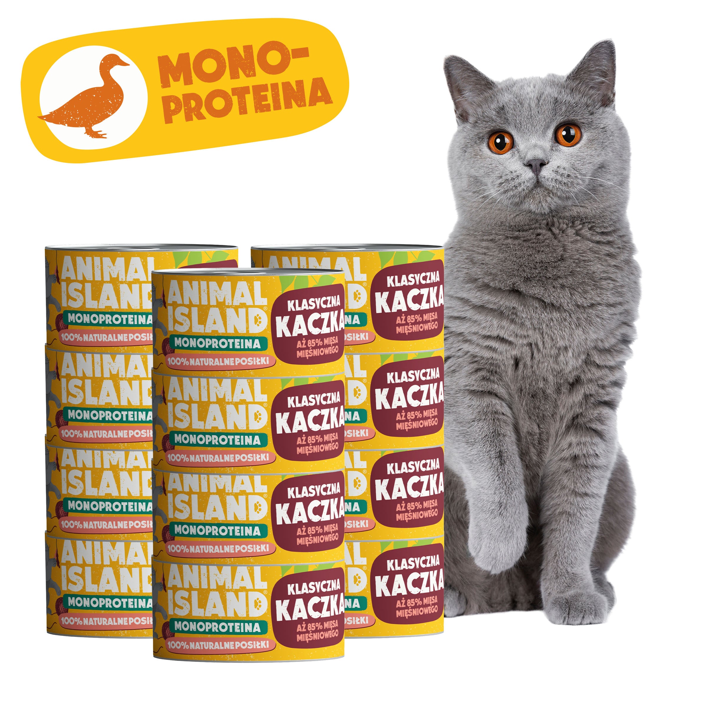 Mokra karma dla Kota kaczka 12x100g Monoproteina