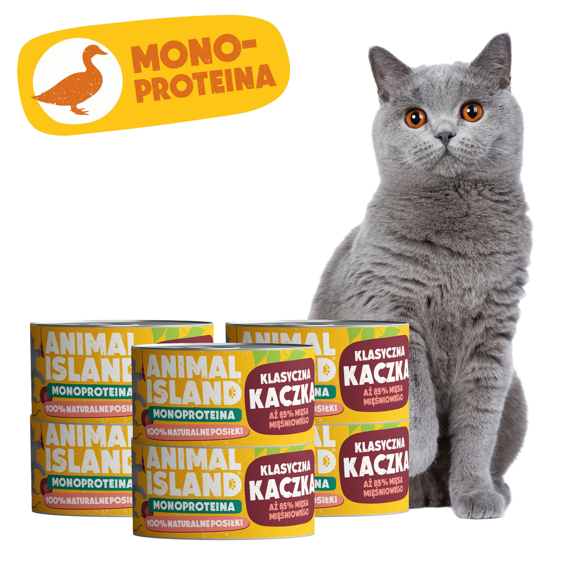 Mokra karma dla Kota kaczka 6x100g Monoproteina