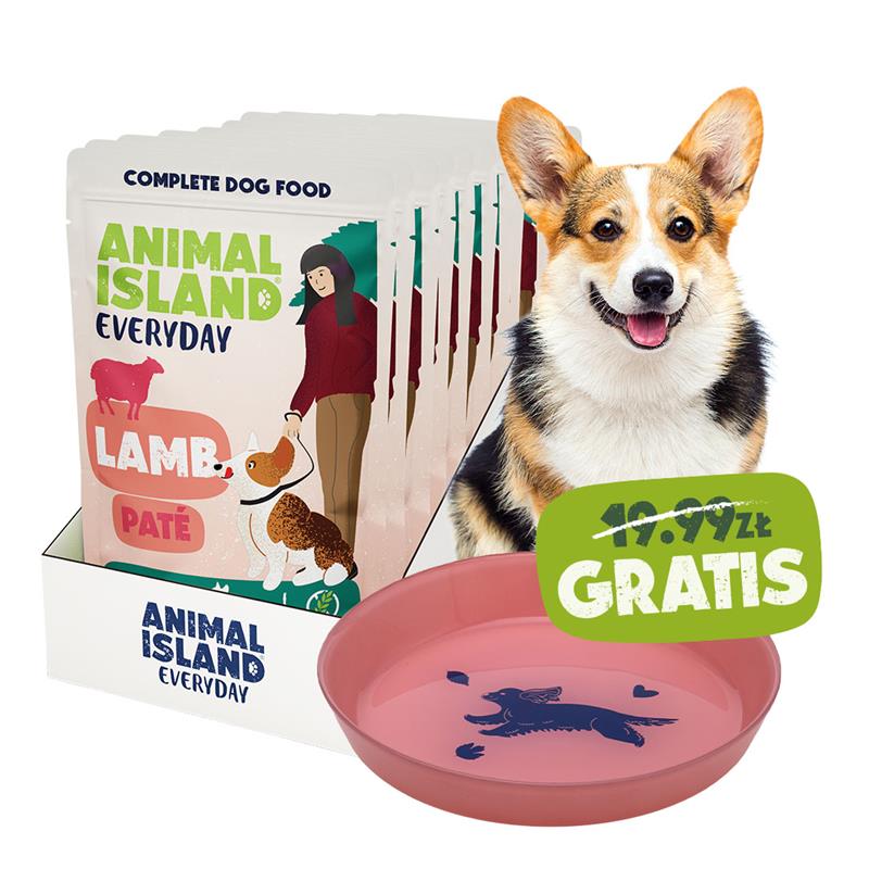 Animal Island Mini – 10 Pack Pasztet z Jagnięciną + Szklany Talerzyk GRATIS