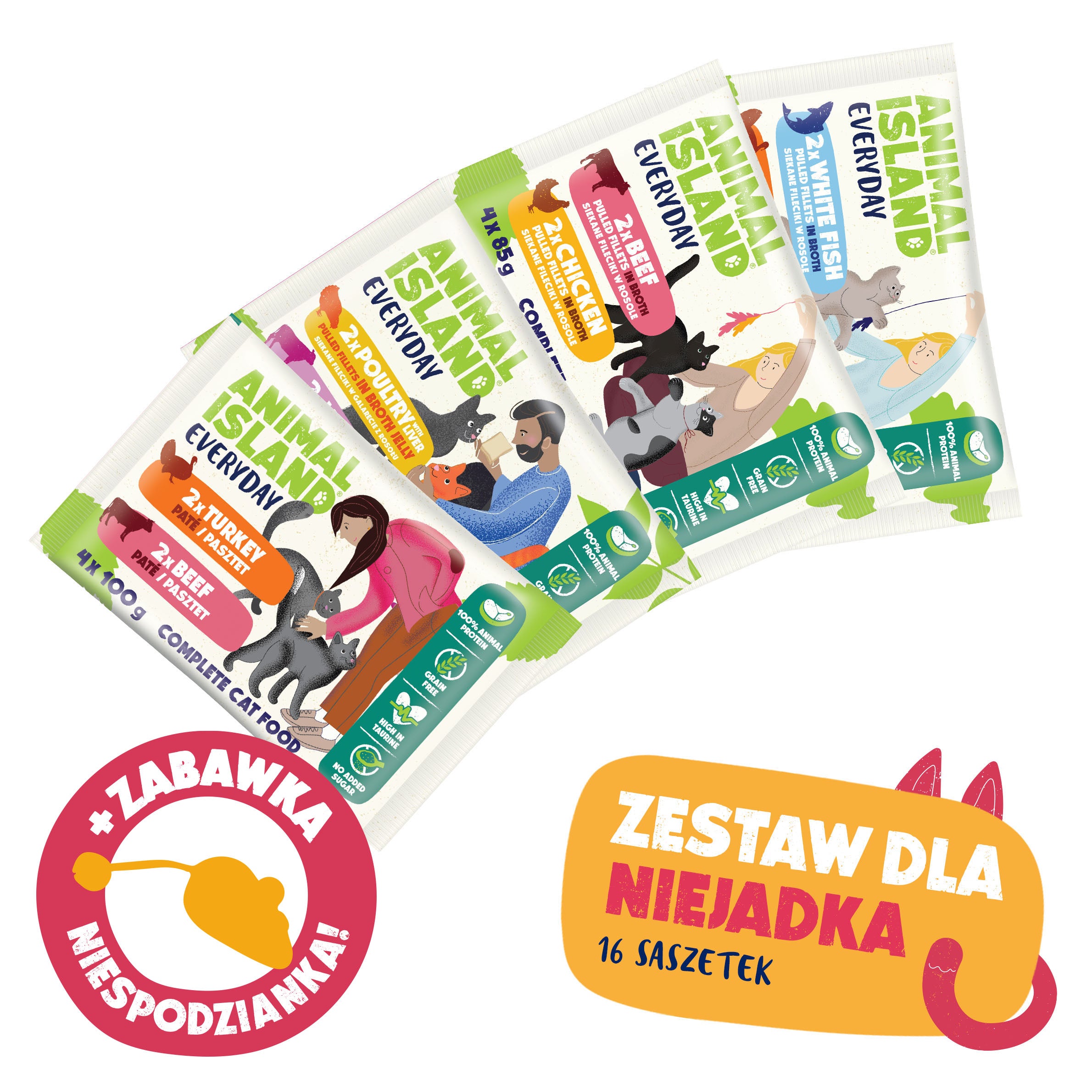 ZESTAW DLA NIEJADKA- Miseczka z Charakterem + ZABAWKA!