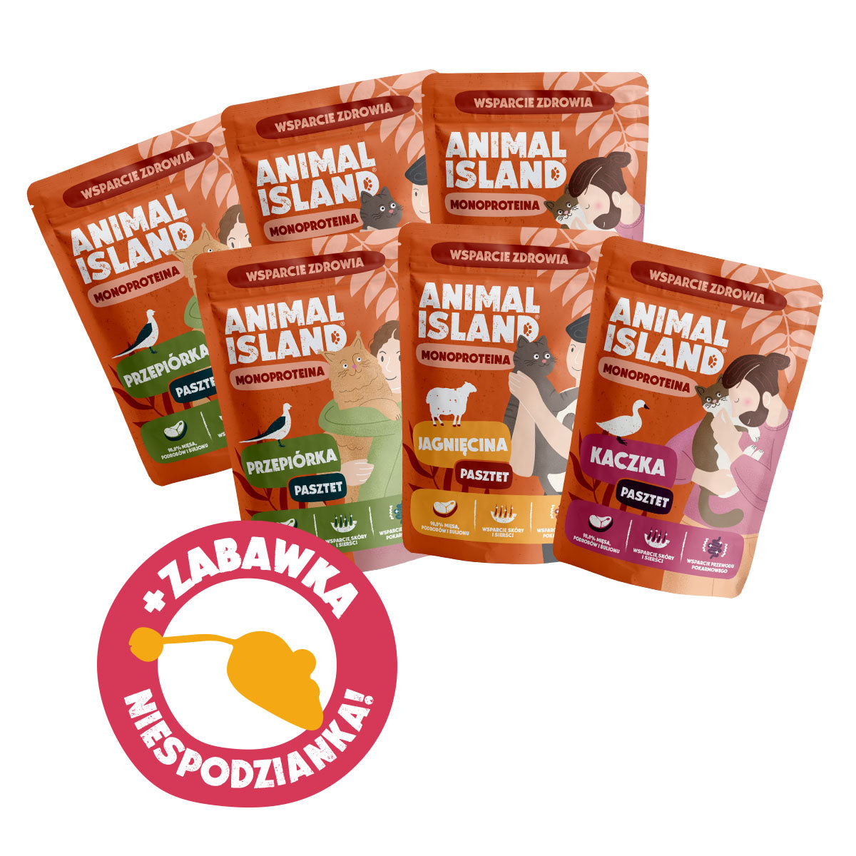Zestaw Degustacyjny:6x Pasztet Monoproteina Mix Smaków + GRATIS!