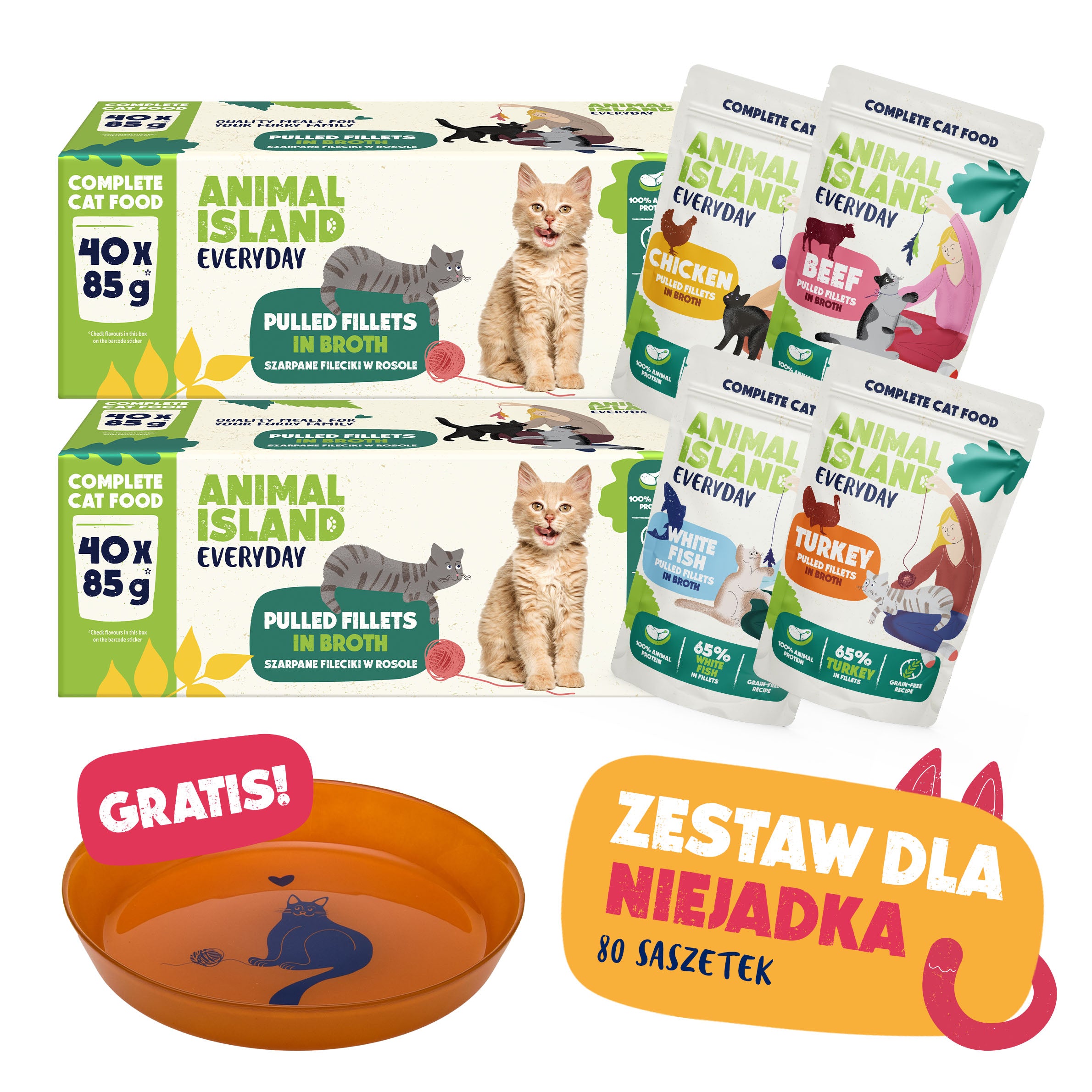 ZESTAW DLA NIEJADKA - Kocie wybory + GRATIS