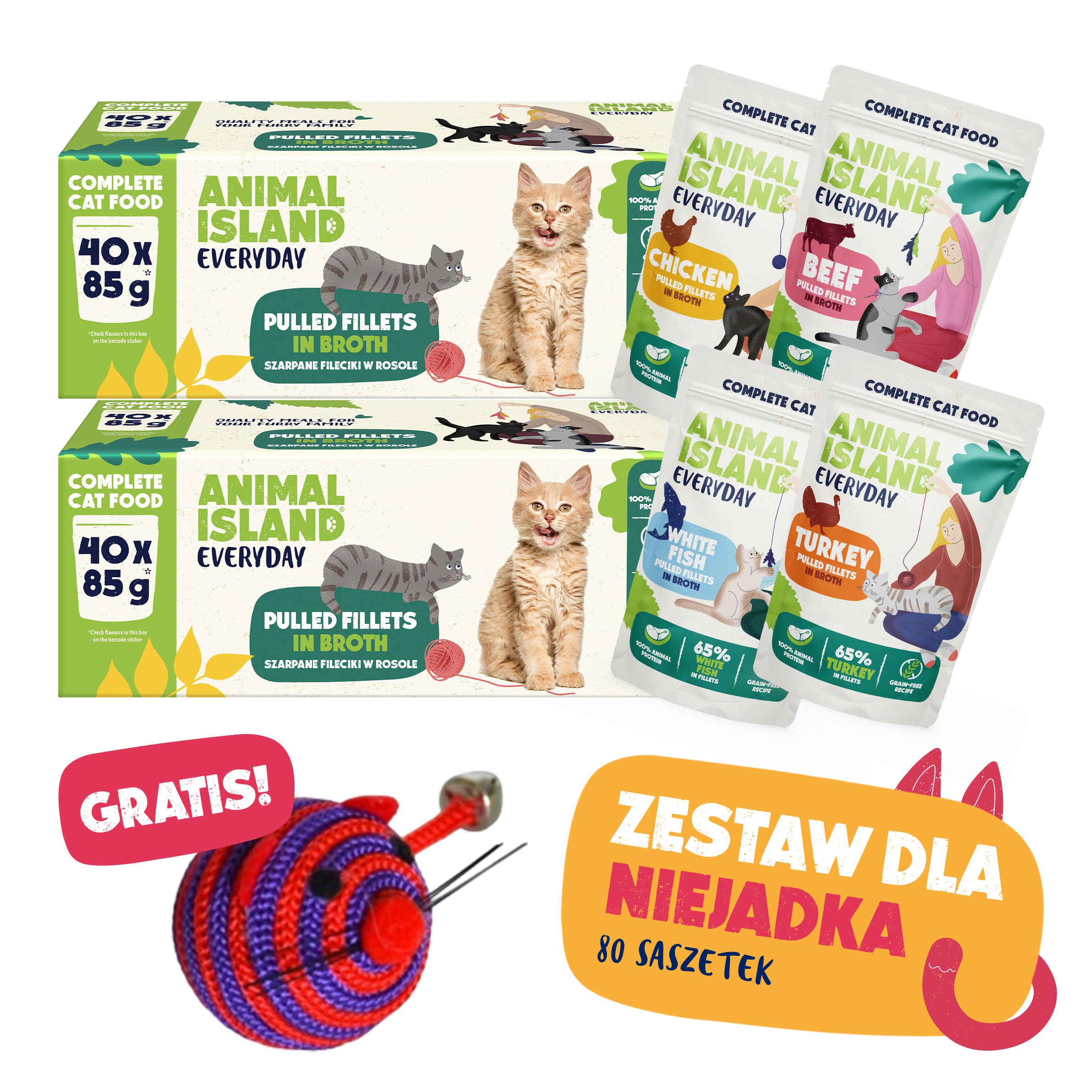 ZESTAW DLA NIEJADKA - Kocie wybory + GRATIS