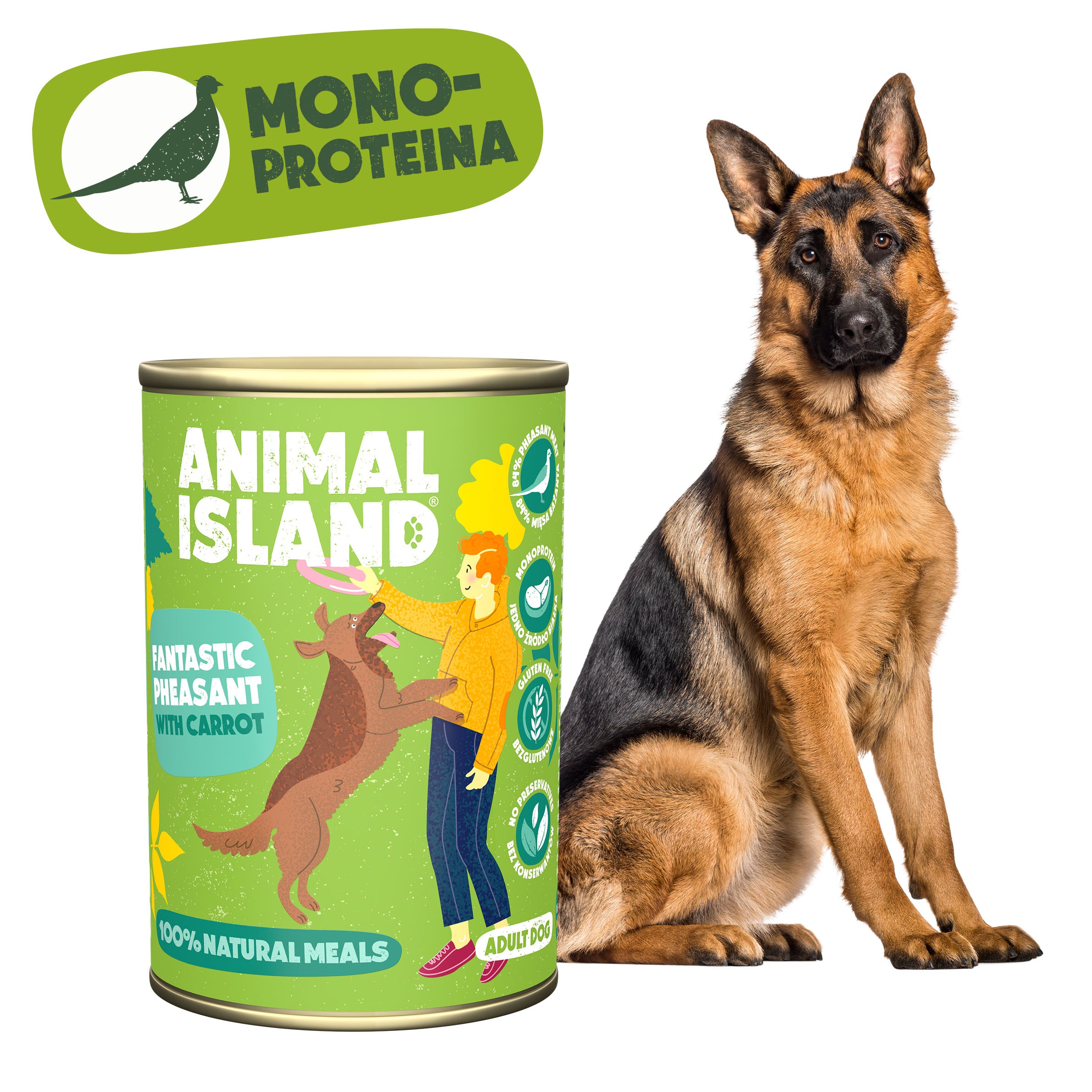 Вологий корм для собак Фазан з морквою 400 г