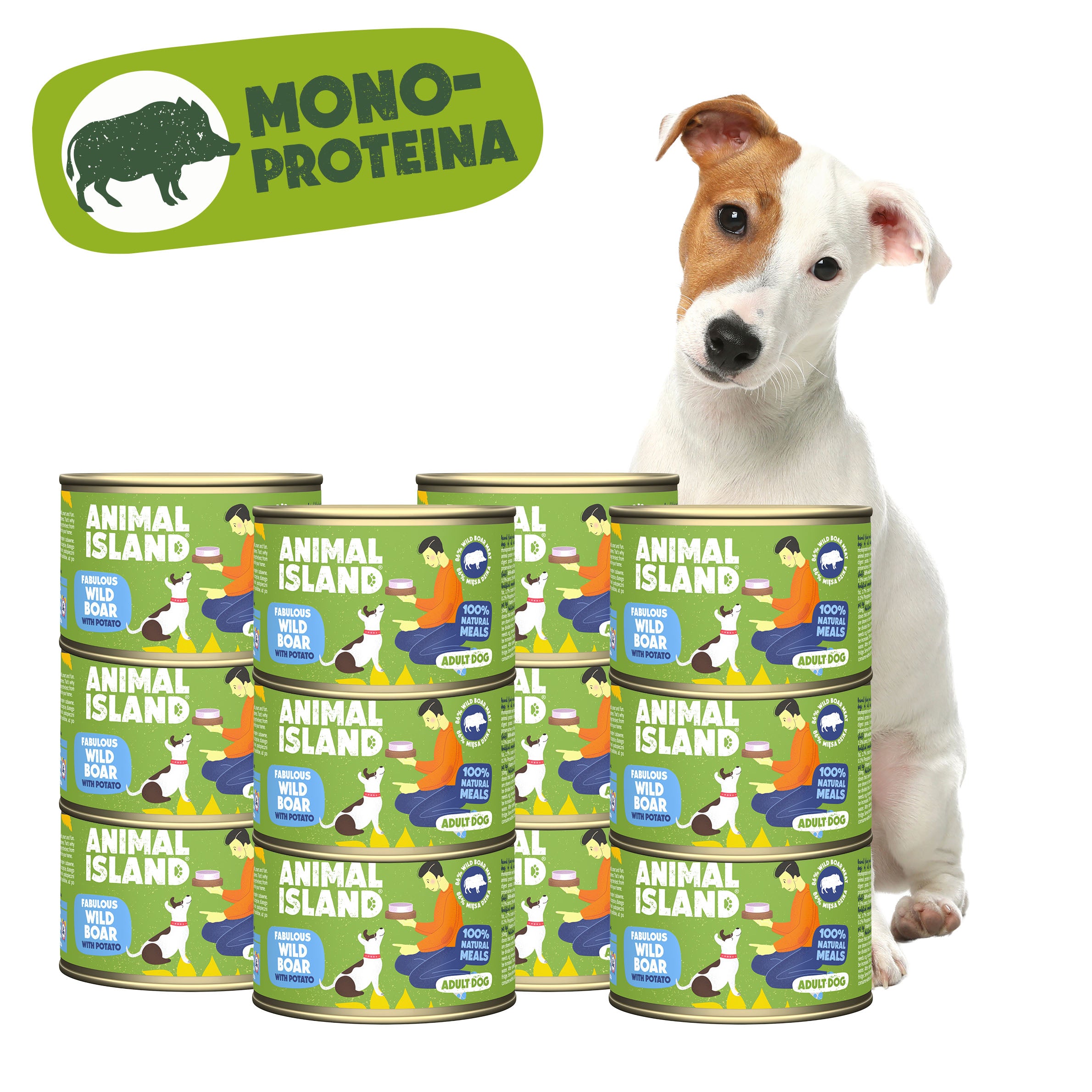 Вологий корм для собак з оленини та картоплею 12x410 г