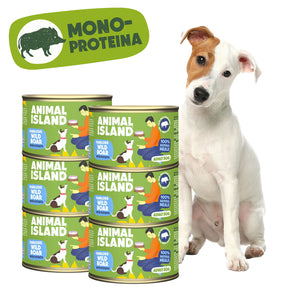 Вологий корм для собак Дикий кабан з картоплею 6x410 г