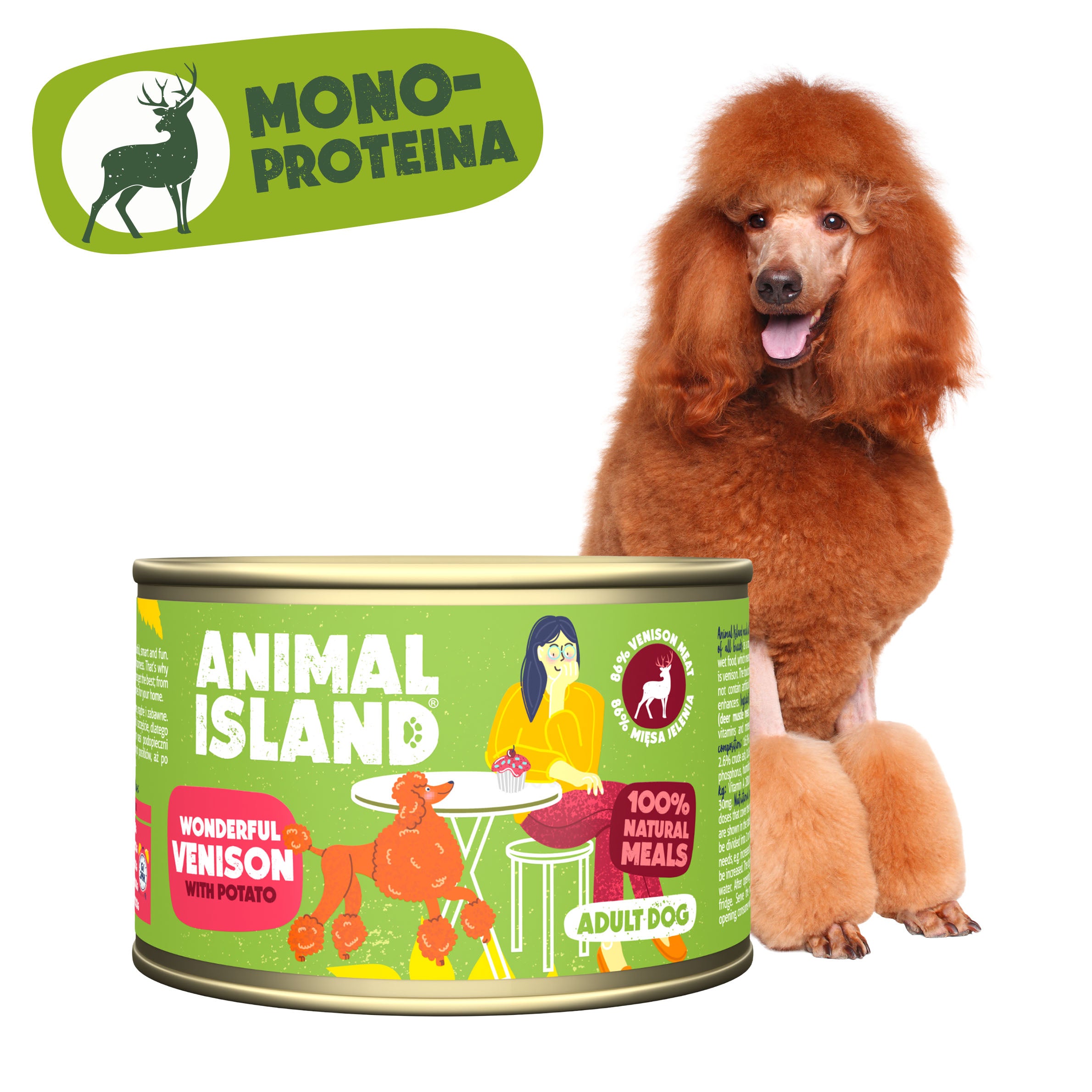 Вологий корм для собак Deer з картоплею 410 г