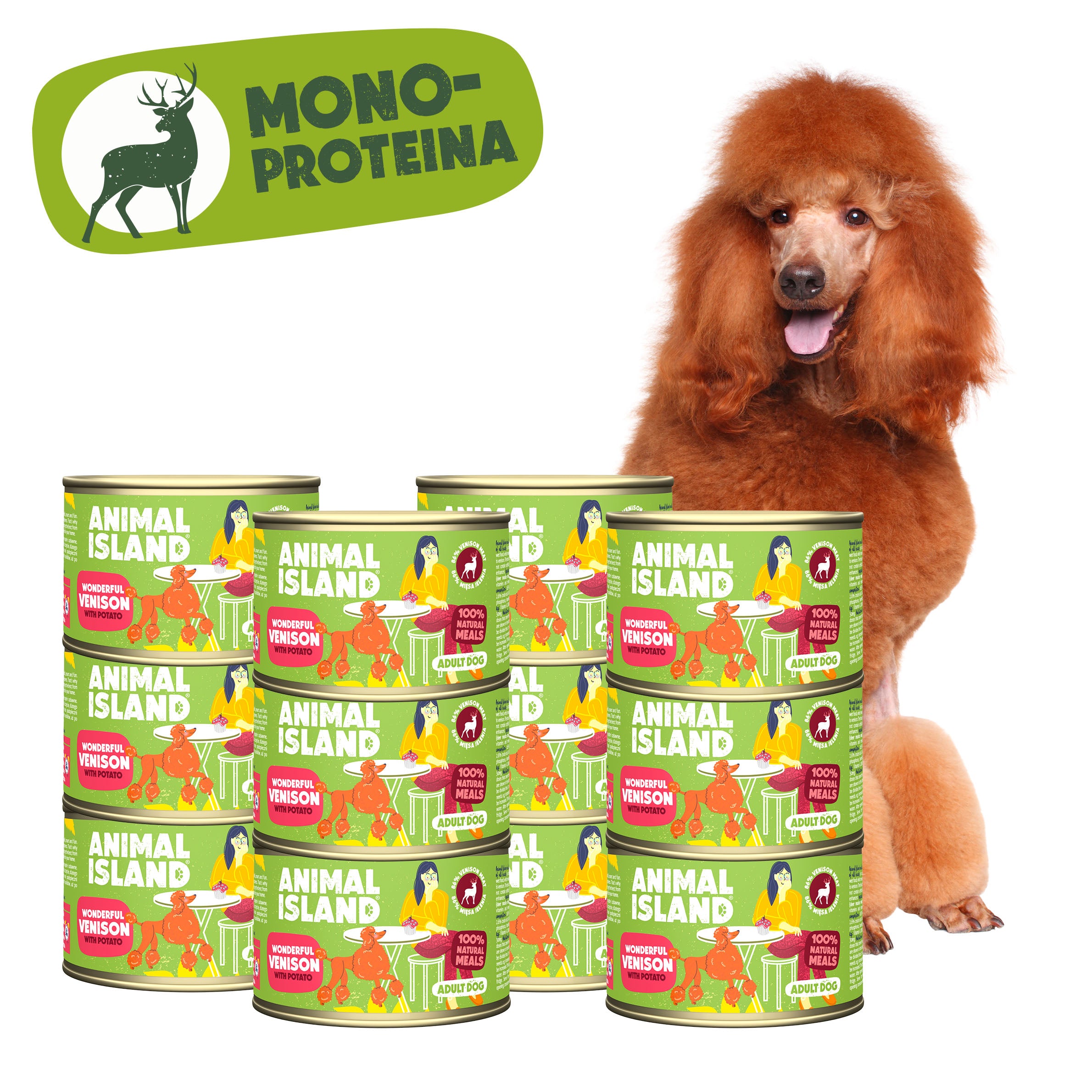 Вологий корм для собак Deer з картоплею 12x410 г